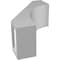 Ekena Millwork 4-in. W x 8-in. D x 12-in. H Westlake Architectural Grade PVC Knee Brace BRCP04X08X12WTL - alternate 6